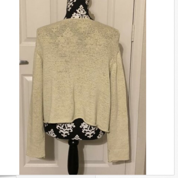 Eileen Fisher open front cropped cardigan - Picture 2 of 5